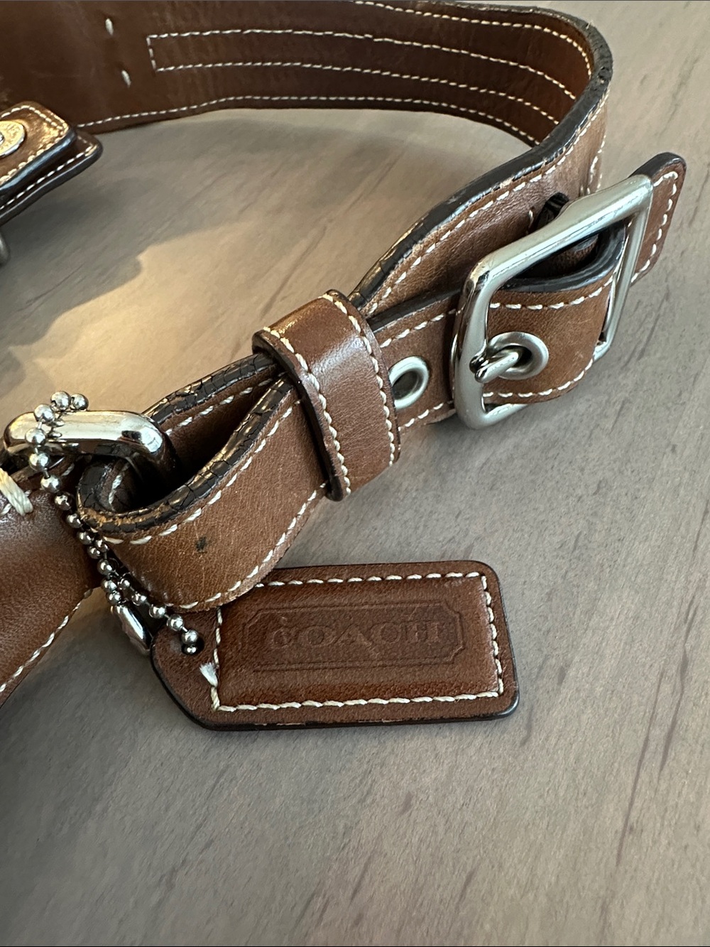 Coach Leather Hobo Shoulder Bag - Brown - Picture 4 of 10